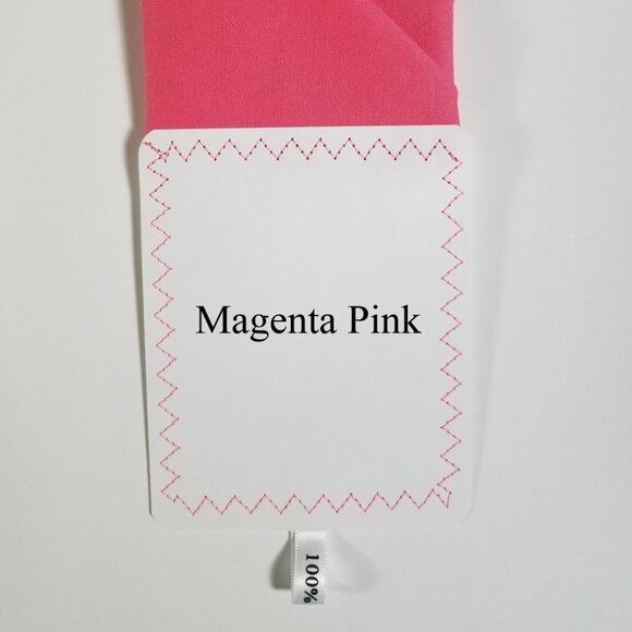 New - Magenta Pink Cotton Pre-Folded Pocket Square Handkerchief Insert - Picture 4 of 7